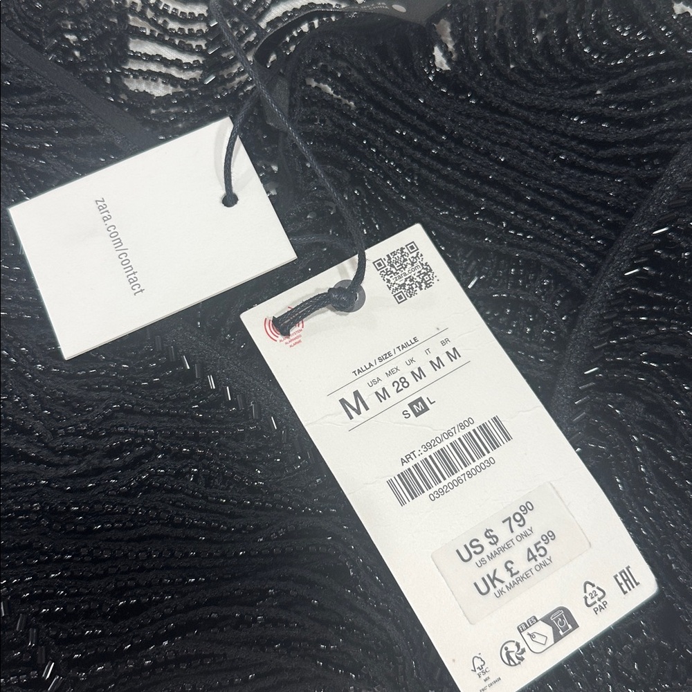 Zara BEADED TOP ZW COLLECTION - Picture 12 of 16